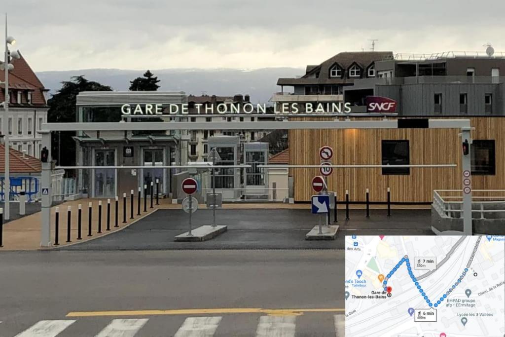T3 Duplex Thonon Centre - Parking - Gare - Thermes Ngoại thất bức ảnh